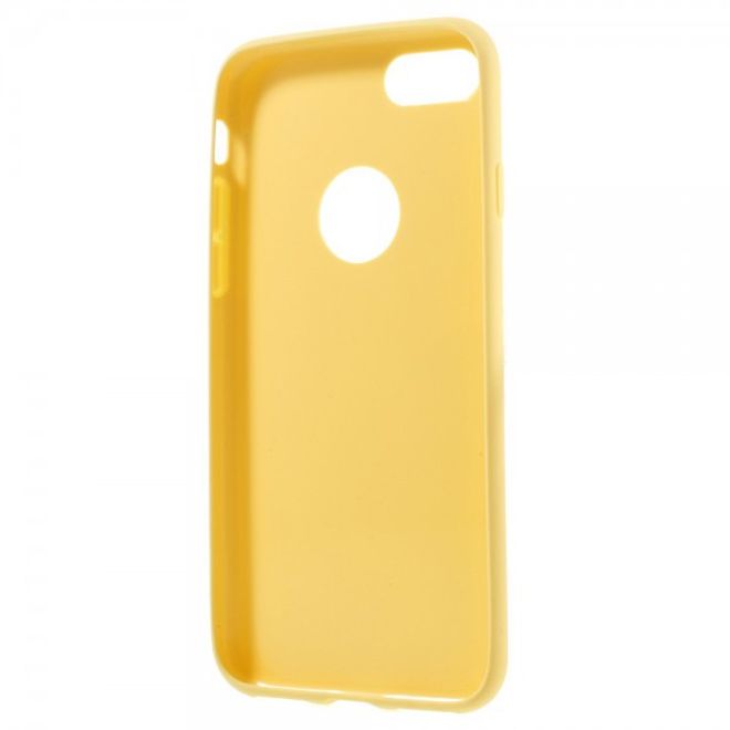 Handyhülle für iPhone SE (2022) / SE (2020) / 8 / 7 - TPU Soft Case - ultradünn und gummierte Oberfläche - gelb