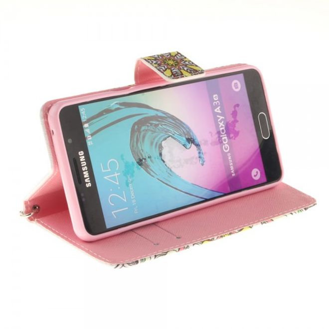 Samsung Galaxy A3 (2016) Hülle - Case aus Leder - Mandala