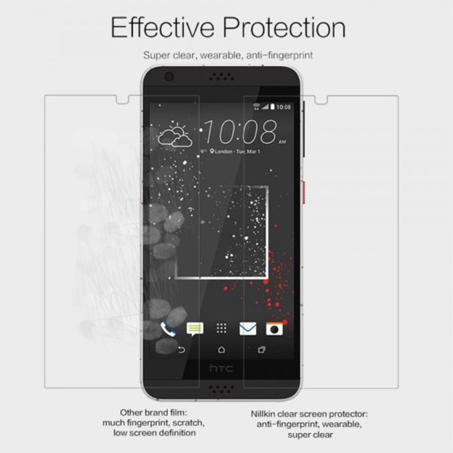 HTC Desire 530/630 Schutzfolie mit Anti-Fingerabdruck Beschichtung von Nillkin