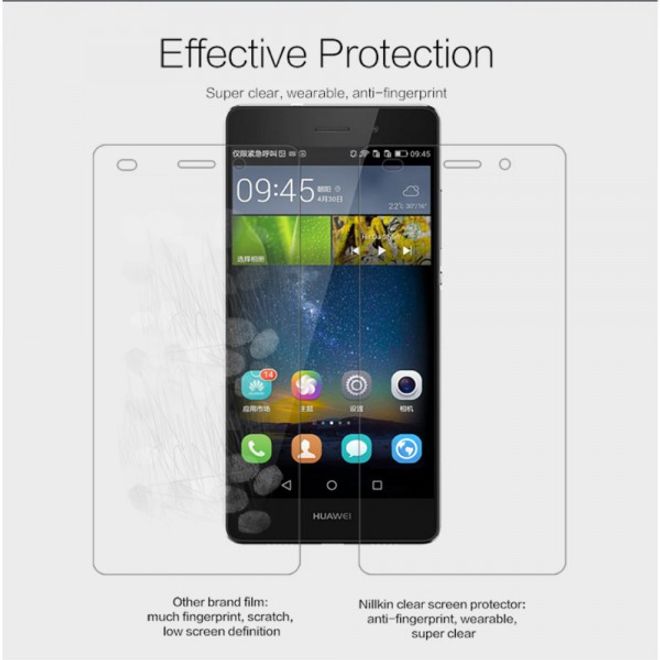 Huawei Ascend P8 Lite Schutzfolie mit Anti-Fingerabdruck Beschichtung von Nillkin