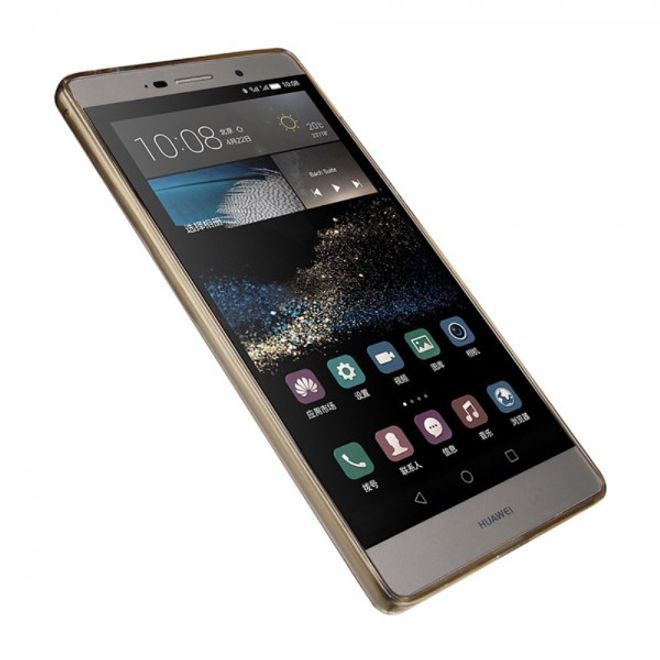 Huawei Ascend P8 Max Lenuo Lotto Series Dünnes, elastische Plastik Case Hülle - braun