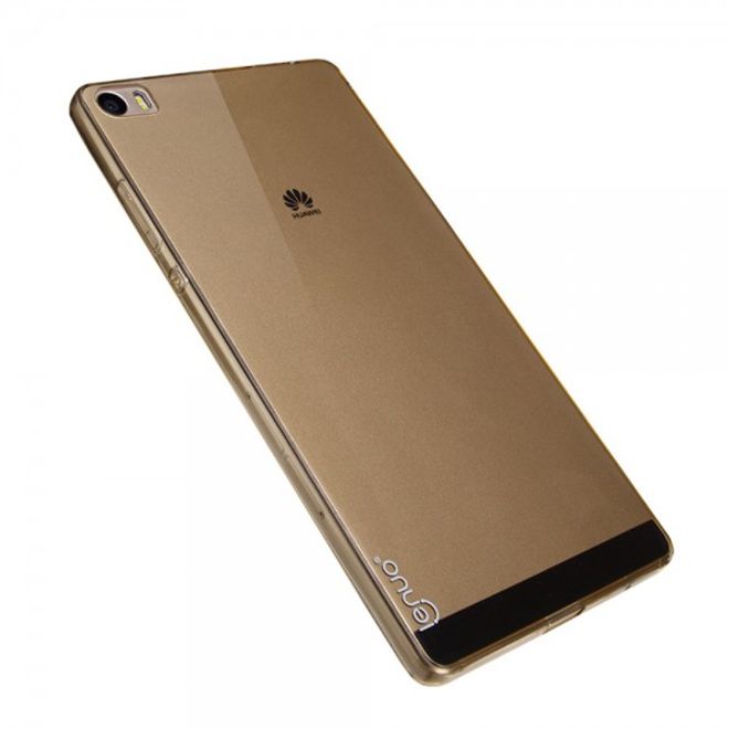 Huawei Ascend P8 Max Lenuo Lotto Series Dünnes, elastische Plastik Case Hülle - braun