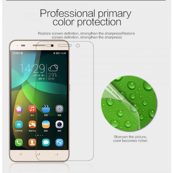 Huawei Honor 4C Schutzfolie mit Anti-Fingerabdruck Beschichtung von Nillkin - ultraklar