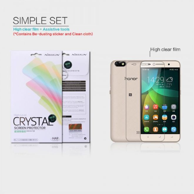 Huawei Honor 4C Schutzfolie mit Anti-Fingerabdruck Beschichtung von Nillkin - ultraklar