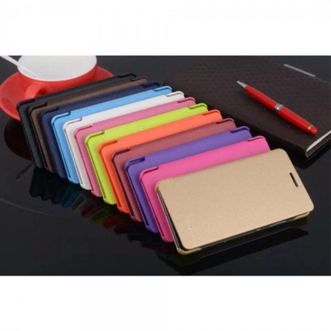 Huawei Honor 7 Schlanke Leder Flip Cover Hülle - weiss