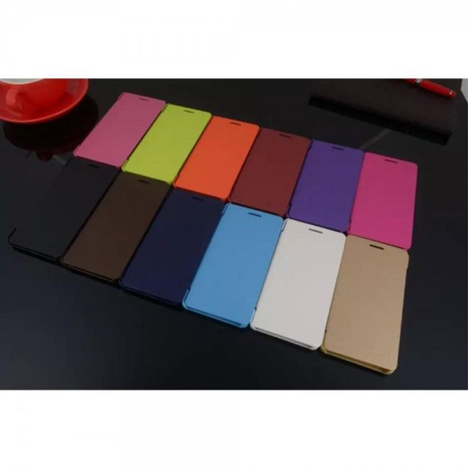 Huawei Honor 7 Schlanke Leder Flip Cover Hülle - weiss