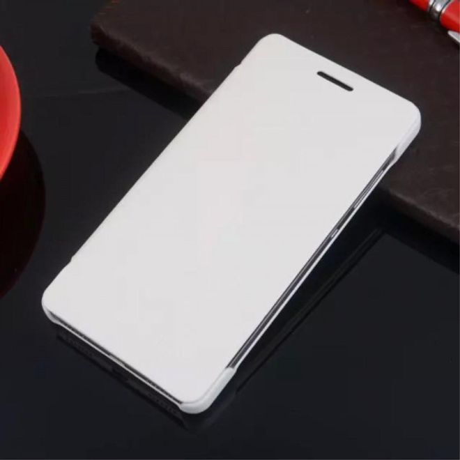 Huawei Honor 7 Schlanke Leder Flip Cover Hülle - weiss
