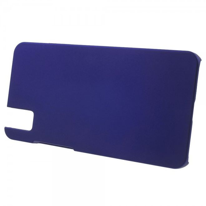 Huawei Honor 7i Gummierte Hart Plastik Hülle - dunkelblau