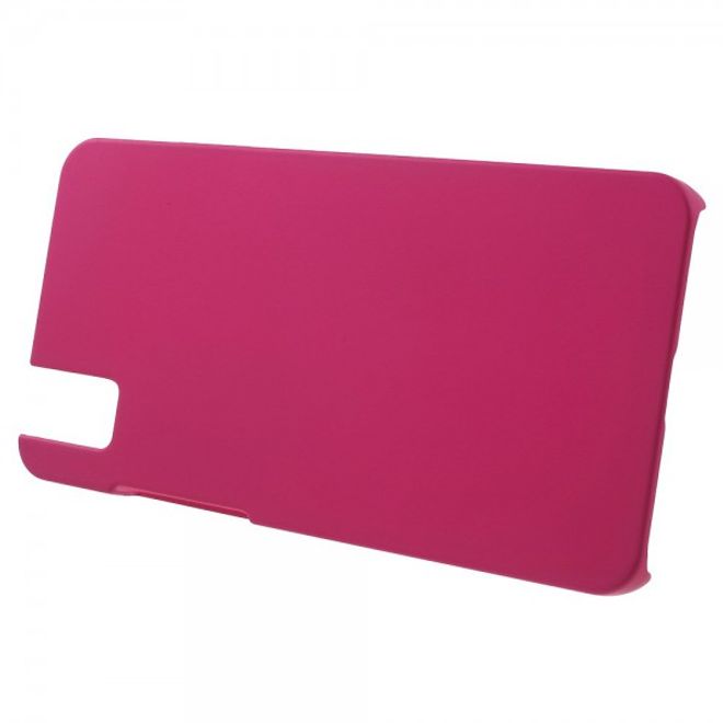 Huawei Honor 7i Gummierte Hart Plastik Hülle - rosa