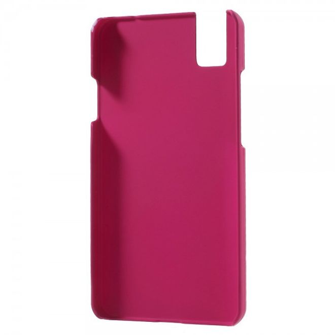Huawei Honor 7i Gummierte Hart Plastik Hülle - rosa