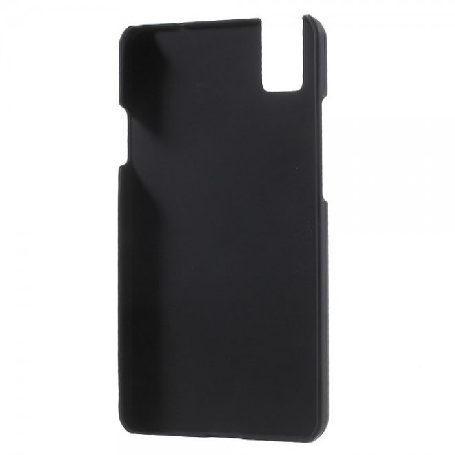 Huawei Honor 7i Gummierte Hart Plastik Hülle - schwarz