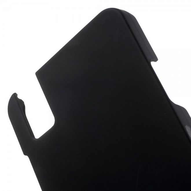 Huawei Honor 7i Gummierte Hart Plastik Hülle - schwarz