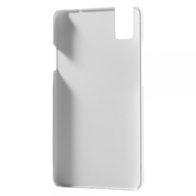 Huawei Honor 7i Gummierte Hart Plastik Hülle - weiss