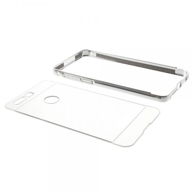 Huawei Honor 8 Handyhülle - Case aus Plastik - aufschiebbar - silber