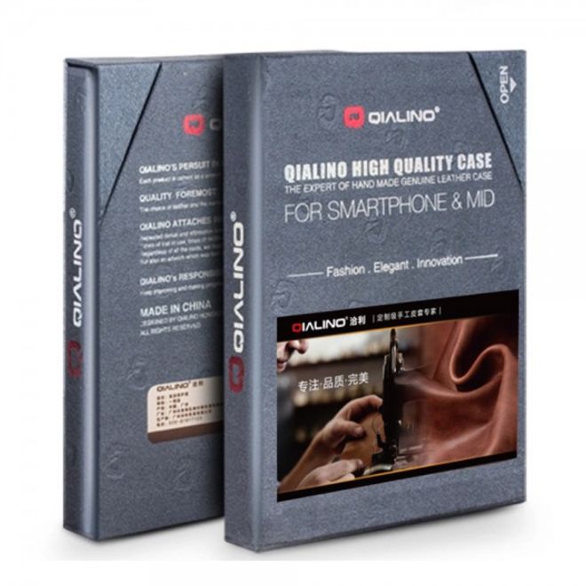 Huawei Mate 8 Echtleder Smart View Case Hülle mit Eidechsentextur - schwarz