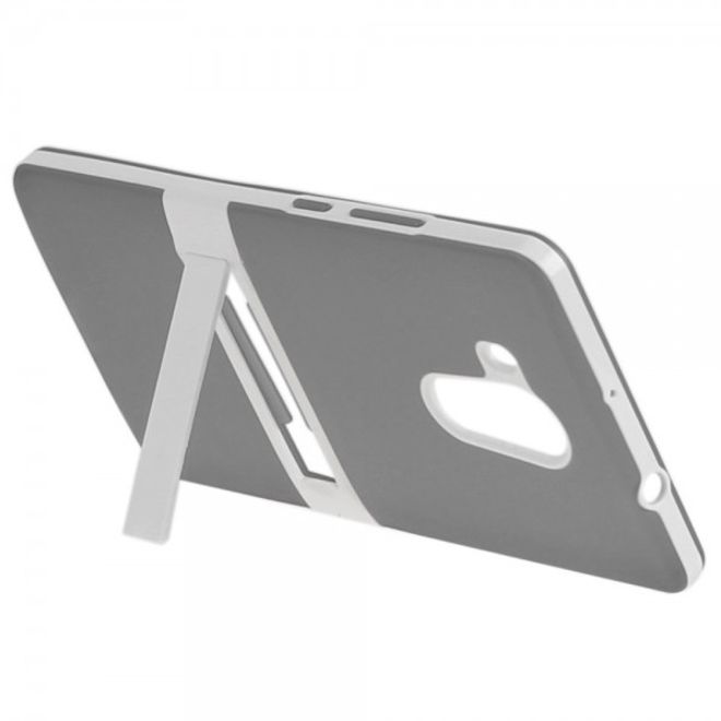Huawei Mate 8 Elastische Plastik Cover Case Hülle mit Kickstand von Hat Prince - grau