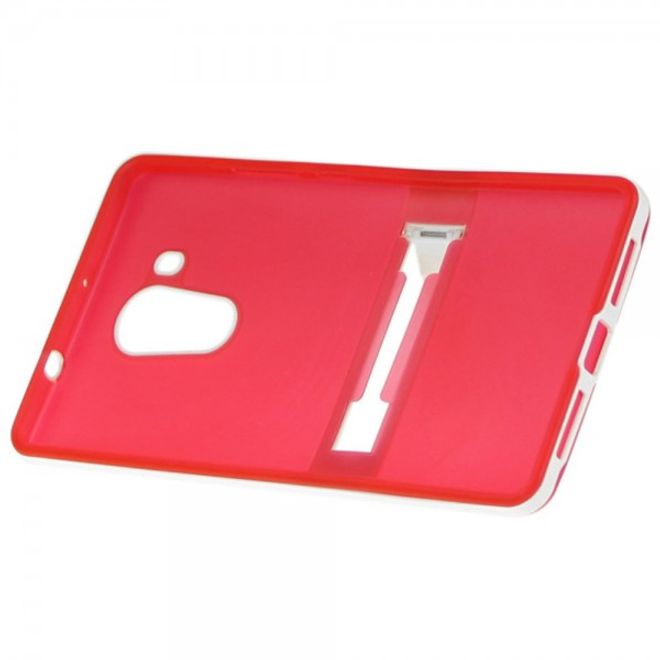 Huawei Mate 8 Elastische Plastik Cover Case Hülle mit Kickstand von Hat Prince - rot