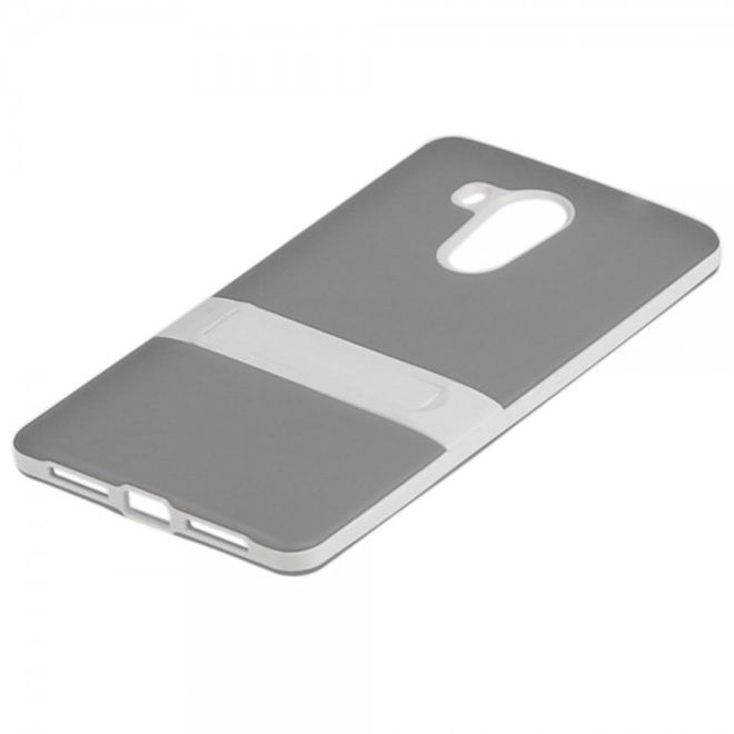 Huawei Mate 8 Elastische Plastik Cover Case Hülle mit Kickstand von Hat Prince - grau