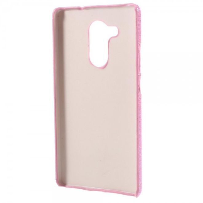 Huawei Mate 8 Glitzernde Hart Plastik Cover Case Hülle - pink