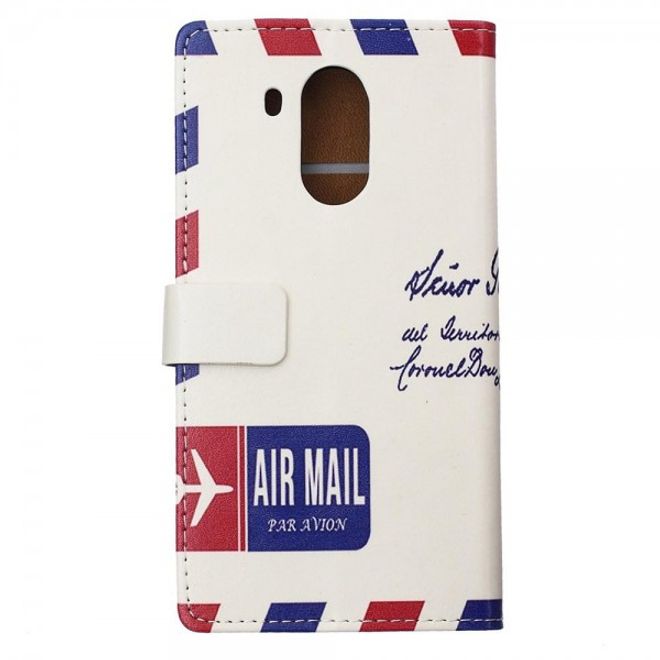 Huawei Mate 8 Leder Case Handy Hülle mit Postkarte