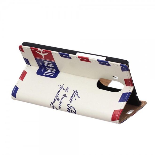 Huawei Mate 8 Leder Case Handy Hülle mit Postkarte