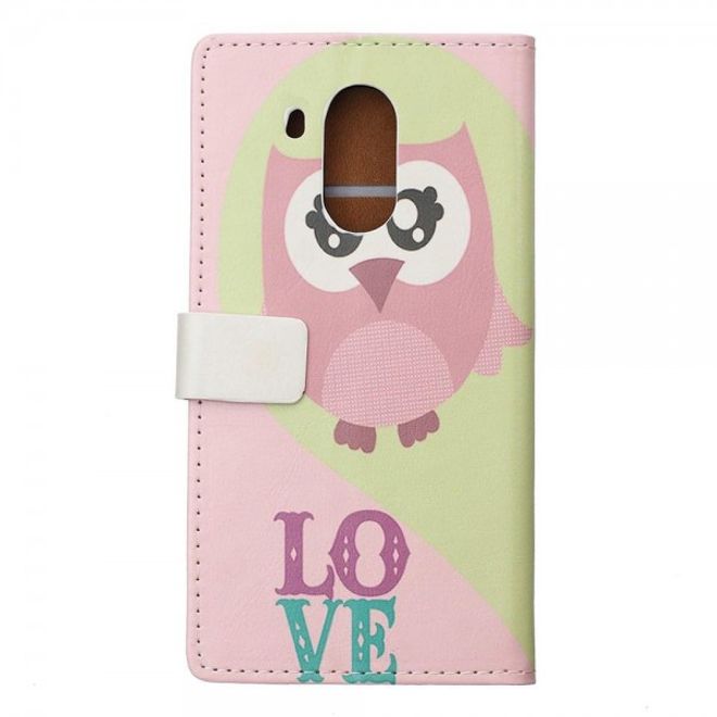 Huawei Mate 8 Leder Case Handy Hülle mit süsser Eule