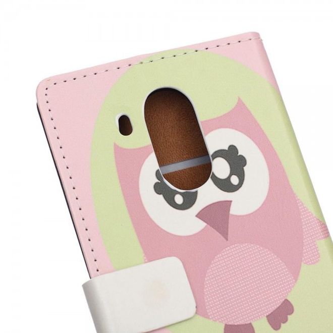 Huawei Mate 8 Leder Case Handy Hülle mit süsser Eule