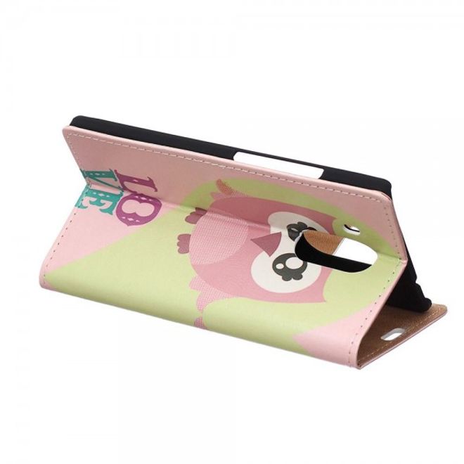 Huawei Mate 8 Leder Case Handy Hülle mit süsser Eule