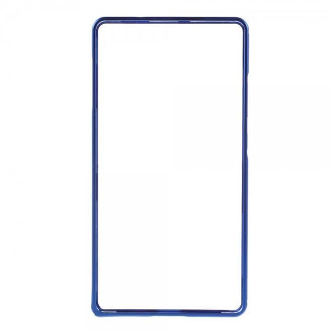 Huawei Mate 8 Metall Bumper Case mit kleinem Buckel - dunkelblau