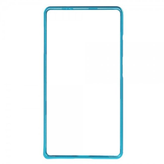 Huawei Mate 8 Metall Bumper Case mit kleinem Buckel - hellblau