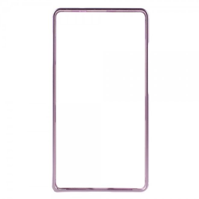 Huawei Mate 8 Metall Bumper Case mit kleinem Buckel - pink