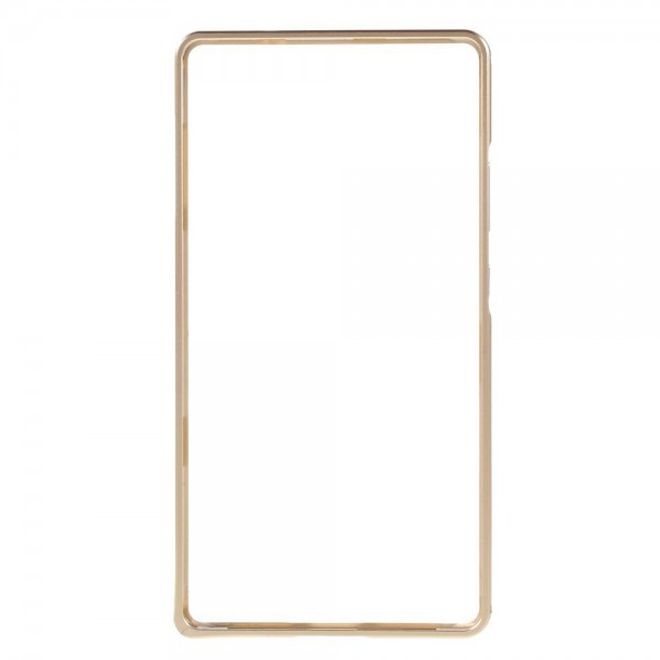 Huawei Mate 8 Metall Bumper Case mit kleinem Buckel - champagnerfarben