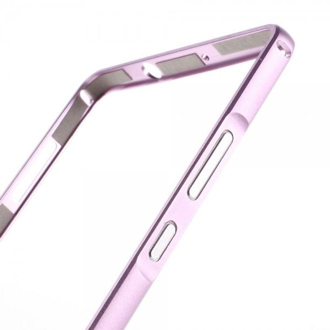 Huawei Mate 8 Metall Bumper Case mit kleinem Buckel - pink