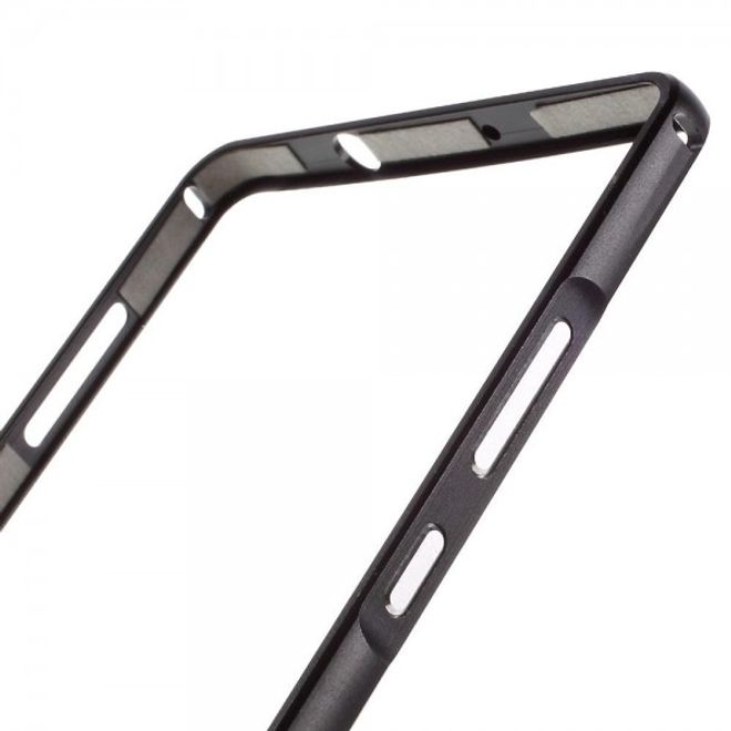 Huawei Mate 8 Metall Bumper Case mit kleinem Buckel - schwarz