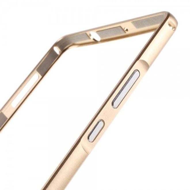 Huawei Mate 8 Metall Bumper Case mit kleinem Buckel - champagnerfarben