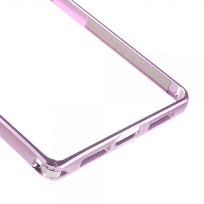 Huawei Mate 8 Metall Bumper Case mit kleinem Buckel - pink