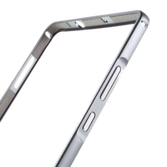 Huawei Mate 8 Metall Bumper Case mit kleinem Buckel - grau