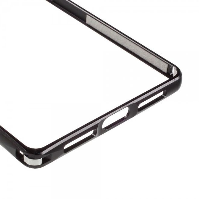 Huawei Mate 8 Metall Bumper Case mit kleinem Buckel - schwarz