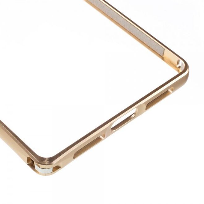 Huawei Mate 8 Metall Bumper Case mit kleinem Buckel - champagnerfarben