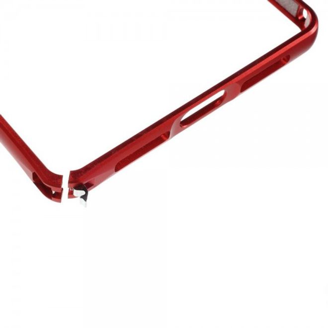 Huawei Mate 8 Metall Bumper Case mit kleinem Buckel - rot