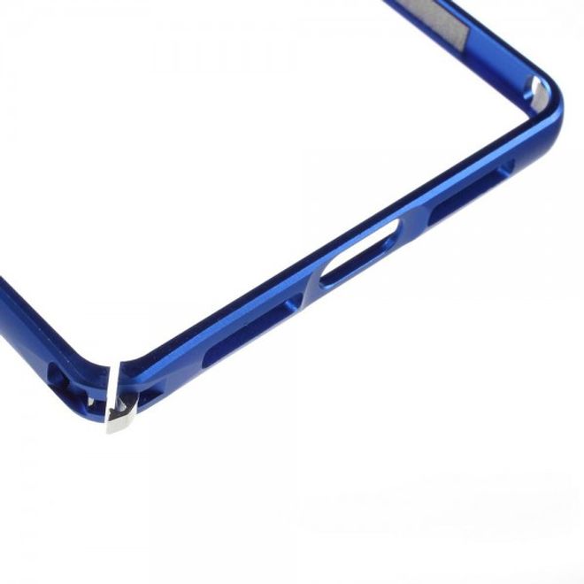 Huawei Mate 8 Metall Bumper Case mit kleinem Buckel - dunkelblau