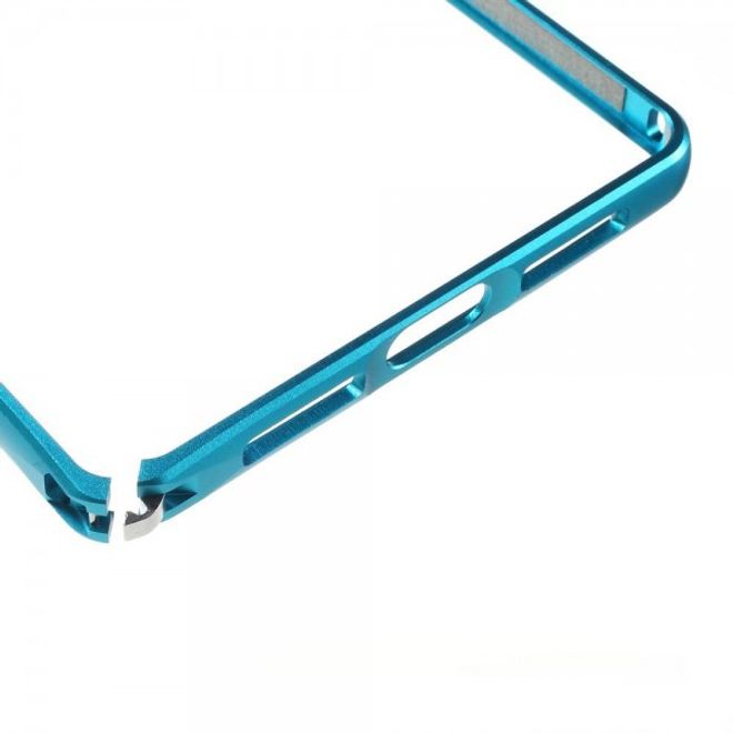 Huawei Mate 8 Metall Bumper Case mit kleinem Buckel - hellblau