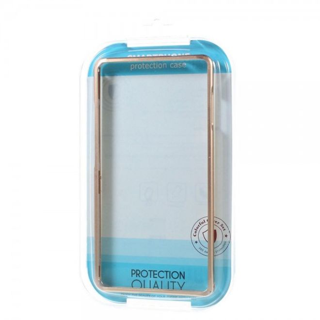 Huawei Mate 8 Metall Bumper Case mit kleinem Buckel - champagnerfarben