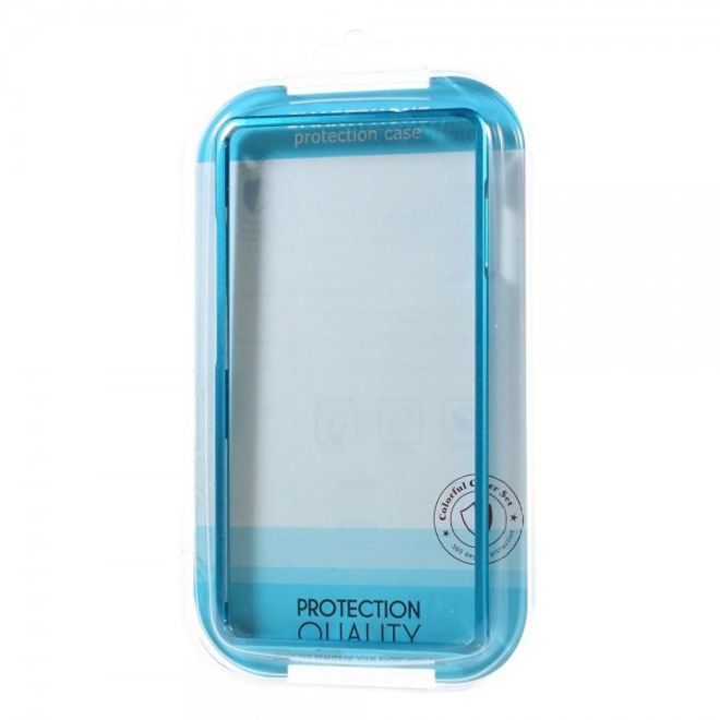 Huawei Mate 8 Metall Bumper Case mit kleinem Buckel - hellblau