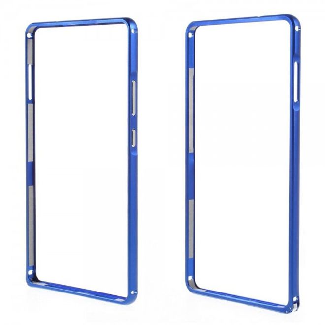 Huawei Mate 8 Metall Bumper Case mit kleinem Buckel - dunkelblau