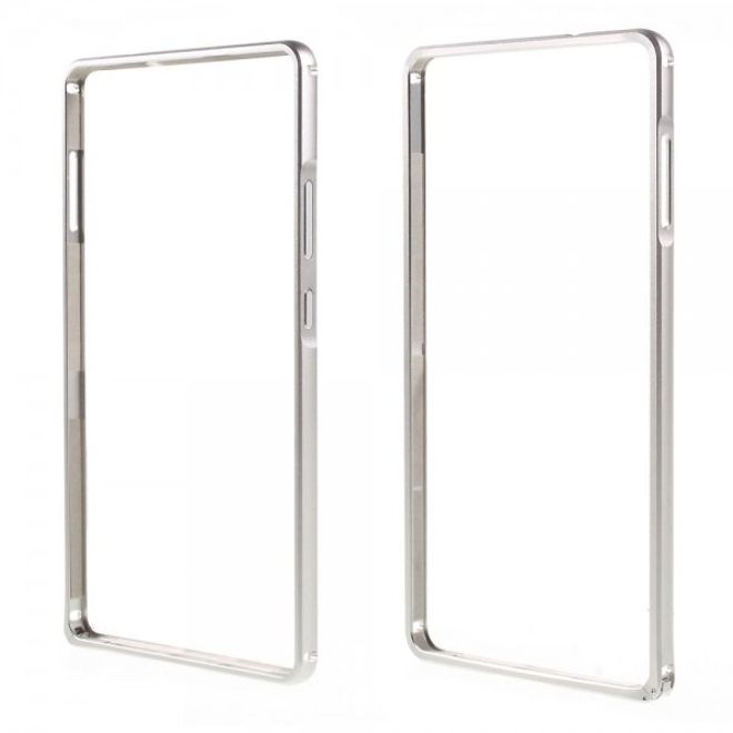 Huawei Mate 8 Metall Bumper Case mit kleinem Buckel - silber
