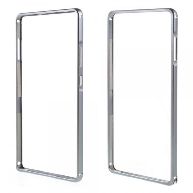 Huawei Mate 8 Metall Bumper Case mit kleinem Buckel - grau