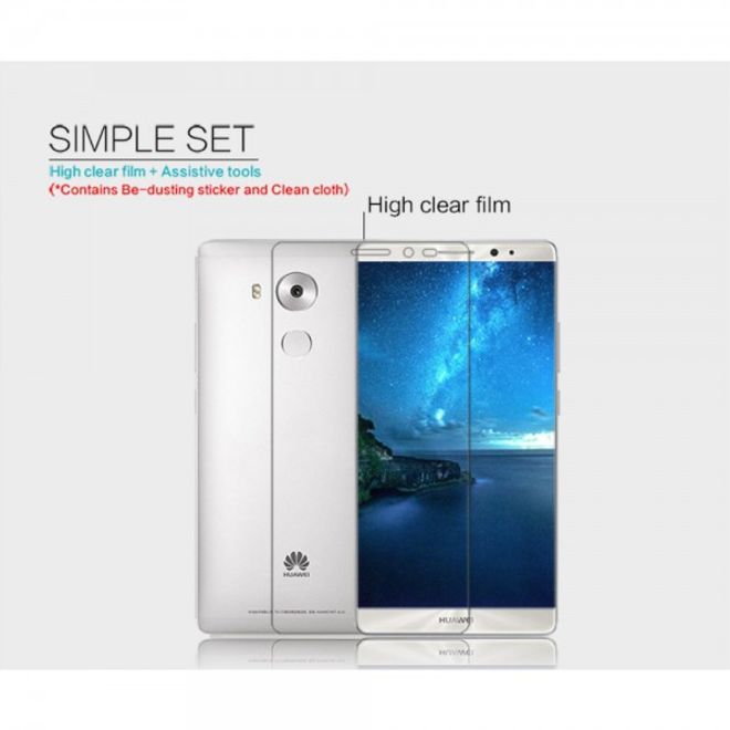 Huawei Mate 8 Schutzfolie mit Anti-Fingerabdruck Beschichtung von Nillkin