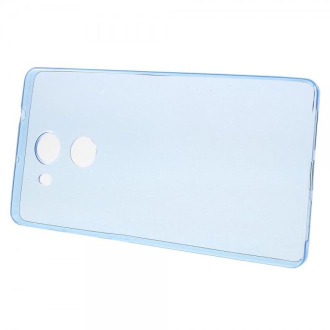 Huawei Mate 8 Ultradünne, elastische Plastik Handy Hülle - dunkelblau