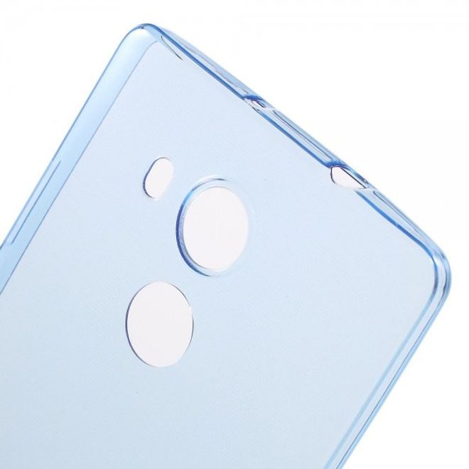 Huawei Mate 8 Ultradünne, elastische Plastik Handy Hülle - dunkelblau